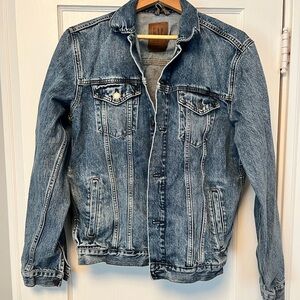 GAP Men's Blue Denim Icon Jacket Medium Tall
